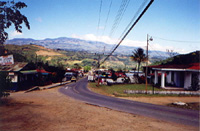 The view from the end of the town